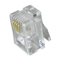 Digiwave – Prise RJ11 4P4C, 0,1 x 0 x 0 (po), incolore, paq./100-Tête de cristal d'une qualité supérieure. Difficile à casser sous pression