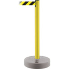 SCN Industrial - Montant Extérieur Pour Barrière Tensabarrier Plastique, 37po H, Ruban Noir/Jaune, Longueur Du Ruban 13'-Fini/couleur Jaune