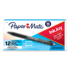 PaperMate – Stylos à bille Inkjoy 300RT à pointe rétractable, pointe moyenne 1,0 mm, noir, paq./12-La prise texturée douce rende l’écriture confortable