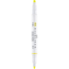 Zebra - Surligneur Mildliner à double extrémité - Jaune sorbet-L’encre résistante à l’eau est translucide et excellente pour la superposition