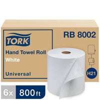 Tork - Universal Rouleau d'essuie-mains - Blanc - 800 pi - Paquet de 6-Les rouleaux durables minimisent les coûts de maintenance tout en maximisant le service