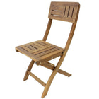 Cathay Importers - Chaises pliables, bois d'acacia, ton naturel, ens./2 (EC-20-0087)-Se plie pour faciliter le rangement