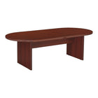 Office Star - Table de conférence ovale de la collection Napa, 95 po, fini acaj-La table de conférence est dotée de pattes et dessus de 1 1/2 po d'épaisseur
