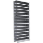 Metalware – Étagère enclenchable RK352, 15 tablettes, 36 x 18 x 88 po, gris pâle-Système de tablettes ajustables offrant un espace de rangement solide, mais économique qui convient à vos besoins