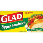 Glad® - Sacs à sandwich, paq./100-Les sacs à sandwich GLAD sont les meilleurs pour la nourriture  