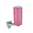 Azar Displays – Extension de présentoir à panneau perforé, 12 x 4 po, rose (700231-PNK)-Rose métallique