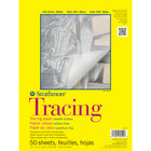 Strathmore - Bloc de papier à tracer - serie 300 - 9 po L x 12 po H - blanc - reliure à ruban adhesif - 50 feuilles - (P370-9-1)-Ce papier parchemin à calquer lisse a une tres bonne transparence et accepte le crayon, le marqueur et l'encre. Recommande pour le traçage d'images, les croquis, les dessins preliminaires et les superpositions.