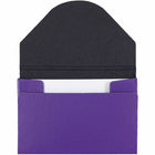 JAM Paper - Porte-cartes de visite colouré avec rabat rond - Aggloméré violet-Quantité : vendu à l'unité