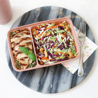 Bentgo - Prep Récipient de préparation de repas à 2 compartiment - Rose poudré - Paquet de 10-Préparez les repas de la semaine en une seule fois et conservez-les au réfrigérateur ou au congélateur pour gagner du temps et éviter les tracas de la cuisine quotidienne