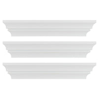 Kiera Grace – Corniche/tablette murale profilée Madison, 16 po, blanc, 3/ensemble (FN00284-6MC)-Corniche/tablette murale décorative