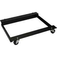 Enpac – Cadre de roulette pour bâti cylindrique, 6/paquet (7204-BK)-Dimensions de base : 30 long. x 31,5 larg. x 4,5 haut. (po)