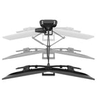 Support de bureau pour moniteur double TRACE d’Ergotron 45-631-224 - Noir mat-Angle panoramique : 240 degree. Inclinaison : 35 degree. Rotation : 360 degree