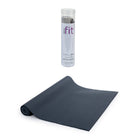Bodico - Ensemble de fitness avec Tapis de yoga antidérapant et serviette super rafraîchissante, noir-L'ensemble comprend un tapis de yoga et une serviette rafraîchissante assortie, un combo parfait pour vos entraînements