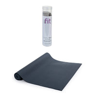 Bodico - Ensemble de fitness avec Tapis de yoga antidérapant et serviette super rafraîchissante, noir-L'ensemble comprend un tapis de yoga et une serviette rafraîchissante assortie, un combo parfait pour vos entraînements