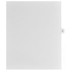 Markmaker - Intercalaires imprimes Legal, Blanc, 1/15th coupe, format lettre, sans trous, 25 tabs/PQT, 5 PQT/Boite, Numero 67-Intercalaires imprimes Legal
