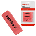 Staples - Gommes à effacer roses, paquet de 3-Parfait pour toutes sortes de papier