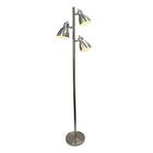 Simple Designs - Lampe de sol incandescente, nickel brossé (LF2007-BSN)-Fini nickel brossé