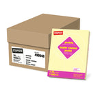 Staples - Papier à imprimer pastel 30% recyclé de Staples - 20 lb - format lettre - jaune canari - 5000 Feuilles-Le papier jaune canari est idéal pour les rapports ou les annonces tout en rehaussant les messages importants