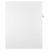 Mark Maker – Onglets séparateurs juridiques blancs, 1/15 onglets, format lettre, sans trous, numéro 125, 25/paquet-Onglets séparateurs blancs, 1/15 onglets