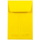 JAM Paper - Enveloppes à monnaie nº 1, 2,25 x 3,5 po, jaune solaire, 50/paquet-Enveloppes à monnaie