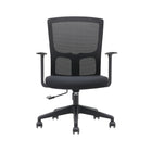 Brassex - Chaise de bureau Baker, noir-Colis standard
