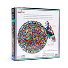 eeBoo - Pièce et Love Puzzle Rond de Modèle de Triangle - 500 Pièces-Un puzzle de haute qualité pour les adultes et les familles, avec des pièces brillantes et robustes et un minimum de poussière
