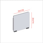 Côté pare-haleine modulaire Mark Maker - Acrylique transparent 1/4" - panneau L 23,5"xH 23,5" - 2 traverses inférieures de 4"-Fabriqué à partir d'acrylique transparent de 1/4".