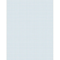 Papier de composition Pacon 8,5 po x 11 po Blanc non pressé 1/4 po Règle du Quadrille, Paquet de 1000 (PAC2411)-Liaison blanche claire et lisse