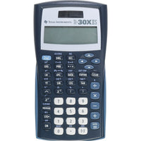 Texas Instruments – Calculatrice scientifique à alimentation solaire TI-30XIIS, 2 lignes, bleu-10 chiffres affichés