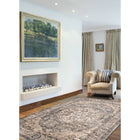 ECARPETGALLERY - Tapis Oregon Tabriz Bleu, Ivoire 3'11" x 5'11"-Rectangle