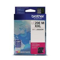 Brother – Cartouche d'encre magenta INKvestment LC20E, rendement très élevé (LC20EMS)-Magenta