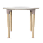 Flash Furniture - Table d'activites ronde de 33 pouces Bright Beginnings de qualite commerciale en bois pour salle de classe-Les pieds en metal enduits de poudre s'ajustent par increments de 1 po de 15 po à 23 po de hauteur,