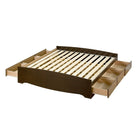 PrepacMC – Très grand lit de rangement matelot à 6 tiroirs, 78 1/2 po, fini espresso-Fini espresso, composite de bois stratifié et MDF pour plus de durabilité