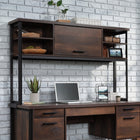 Sauder - La Collection Briarbrook Surmeuble - Finition Barrel Oak-Finition Barrel Oak, Bois d'ingenierie, Metal