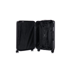 TOSCANO INTRECCIARE Bagage à main rigide 20 po - Noir-Garantie mondiale limitée de 5 ans