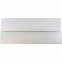 JAM Paper #10 Enveloppes commerciales métalliques - 4,125" x 9,5" - Argent Stardream - Paquet de 50-Couleur : Stardream Silver