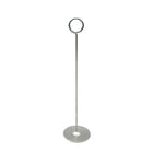 FuTECH - Porte-carte de table PCHC18, 8 po de haut, 10/paquet-Les pinces crocodile permettent d’afficher les cartes, les étiquettes de prix, les photos, les notes et les rappels, etc. Bases cylindriques moderne et robuste en acier inoxydable.