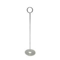 FuTECH - Porte-carte de table PCHC18, 8 po de haut, 10/paquet-Les pinces crocodile permettent d’afficher les cartes, les étiquettes de prix, les photos, les notes et les rappels, etc. Bases cylindriques moderne et robuste en acier inoxydable.