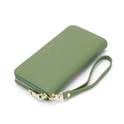 Champs - Portefeuille zippé RFID - Vert-Pochette centrale zippée