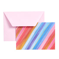 Mara-Mi - Bloc-notes - 3,5 x 5 - Bandes - Paquet de 20-Cartes muettes vierges