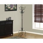 Monarch Specialties - 2065 Patere - Traditionnelle Metal Martele Noir-Dimensions : 21 long. x 21 larg. x 74 haut. (po)