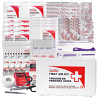 First Aid Central - Trousse de premiers soins règlementaire CSA - Type 2 - De Base - Grande - Plastique-Emballée dans un boîtier en plastique mural durable avec logo de premiers soins bilingue.