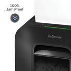Fellowes − Déchiqueteuse à coupe-croisée Powershred LX170-La technologie SafeSense intégrée arrête le déchiquetage lorsque les mains ou les pattes touchent la fente où le papier est introduit