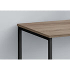 Monarch Specialties - 7777 Bureau 40 po - Taupe Fonce/Metal Noir-Style industriel moderne et compact pour s'adapter à tout espace de travail. Comprends une base en métal blanc robuste.