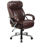 Flash Furniture - Fauteuil de direction à pivot, série Hercules pour tailles fortes, avec siège très large, brun (GO2092M1BN)-Capacité de poids de 500 lb