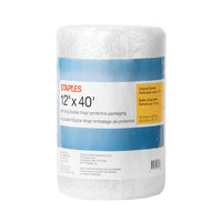 Rouleau d’emballage à bulles auto-adhérentes Staples, 12 po x 40 pi x 3/16 po, transparent-Cet emballage protecteur de qualité supérieure s’accroche à lui-même, et non à vos articles