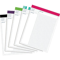 Staples - Tablettes mode Tops, ligné projet, blanc, 50 feuilles, 8-1/2 po x 11-3/4 po-Mise en page spéciale pour aider avec la planification, la conception et la communication
