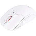 HP - Souris de jeu optique sans fil légère HyperX Pulsefire Haste 2 avec éclairage RVB - Blanc-Deux modes de connectivité sans fil