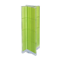 Azar Displays – Présentoir de plancher rotatif à panneaux perforés, 16 x 60 po, vert (700420-GRE)-En plastique vert