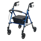 Drive Medical - Rollator à hauteur réglable avec roues de 6 po, bleu-Bleu, aluminium